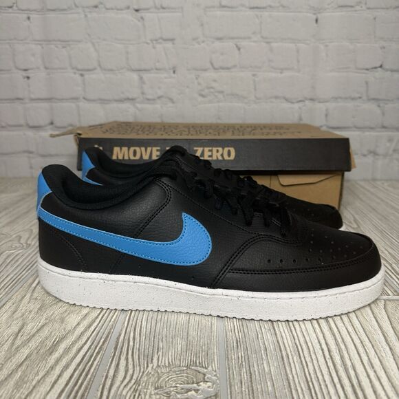 Nike Court Vision Low NN Men’s 11 Black Laser Blue DH2987-005 New - Picture 1 of 8